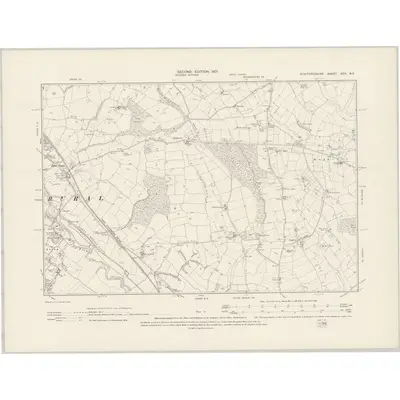 1900 Map of Staffordshire XXX.NE, 1901 Print