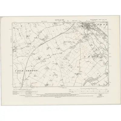 1921 Map of Staffordshire XXX.NW, 1925 Print