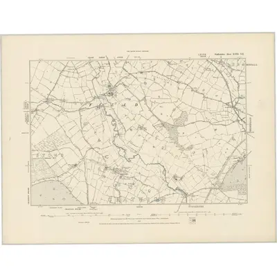 1880 Map of Staffordshire XXXI.NE, 1887 Print