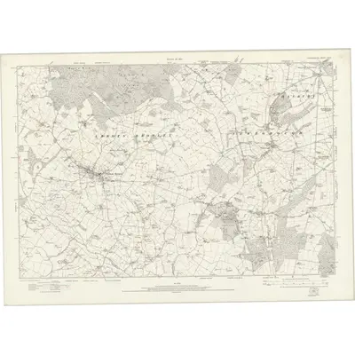 1922 Map of Staffordshire XXXIX, 1924 Print