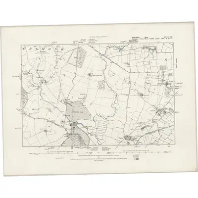 1879 Map of Staffordshire XXXV.SE, 1889 Print