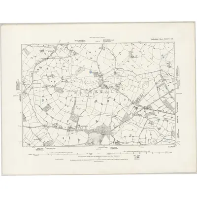 1879 Map of Staffordshire XXXVI.NE, 1889 Print