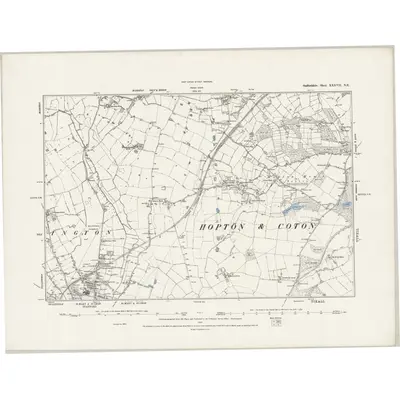 1880 Map of Staffordshire XXXVII.NE, 1889 Print