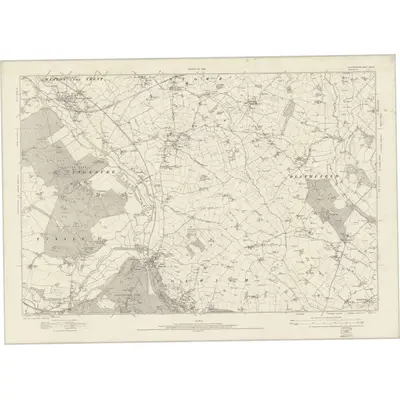 1921 Map of Staffordshire XXXVIII, 1924 Print