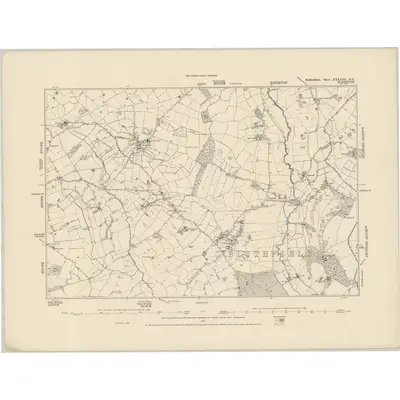 1881 Map of Staffordshire XXXVIII.NE, 1887 Print