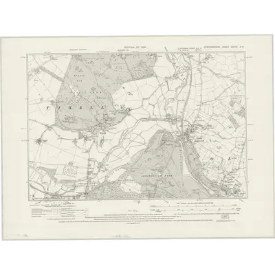 1921 Map of Staffordshire XXXVIII.SW, 1924 Print