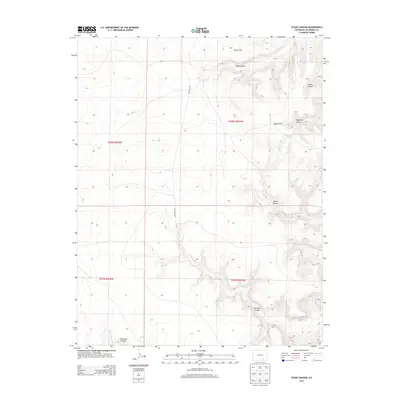 2013 Map of Stage Canyon, 2013 Print