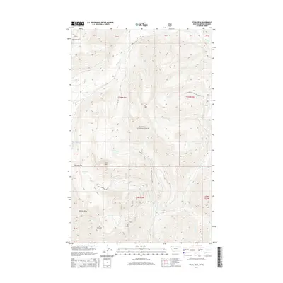 2014 Map of Stahl Peak, 2014 Print