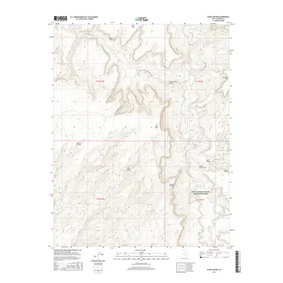 2017 Map of Stair Canyon, 2017 Print