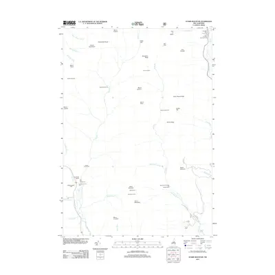 2012 Map of Stairs Mountain, 2012 Print
