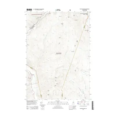 2015 Map of Stairs Mountain, 2015 Print