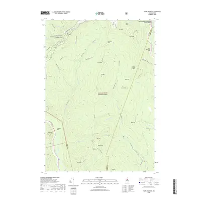 2018 Map of Stairs Mountain, 2018 Print
