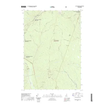 2021 Map of Stairs Mountain, 2021 Print