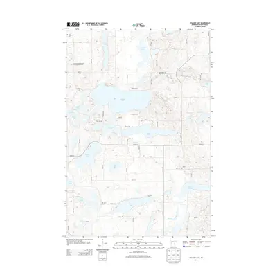 2013 Map of Stalker Lake, 2013 Print
