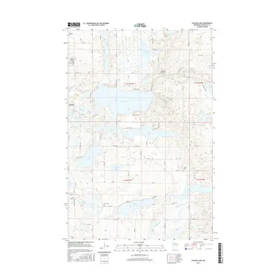 2016 Map of Stalker Lake, 2016 Print