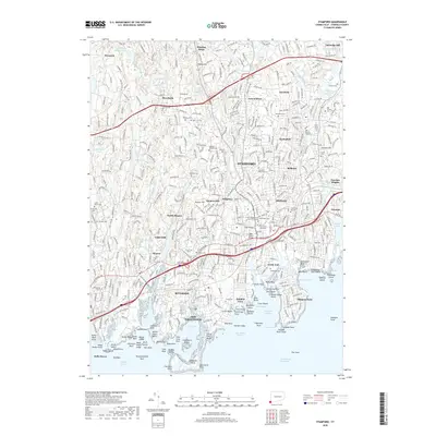 2018 Map of Stamford, 2018 Print