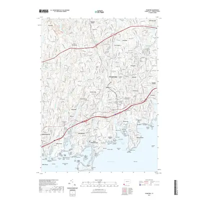 2021 Map of Stamford, 2021 Print