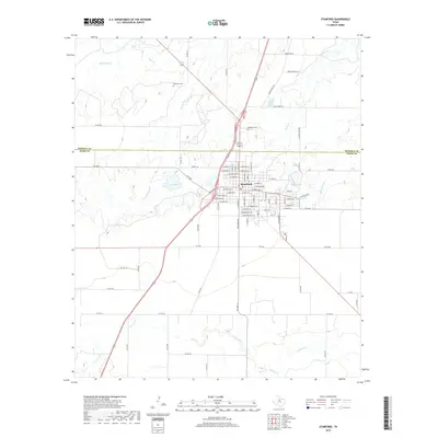 2019 Map of Stamford, 2019 Print