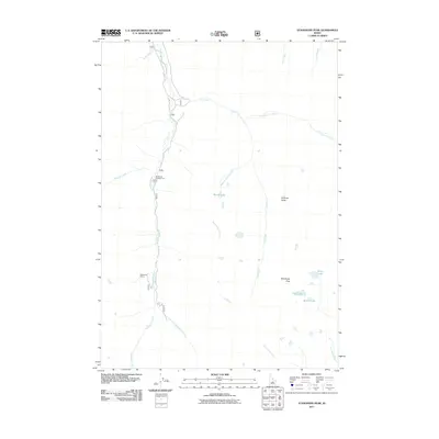 2011 Map of Standhope Peak, 2011 Print