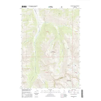 2017 Map of Standhope Peak, 2017 Print