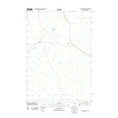 2012 Map of Standing Butte, 2012 Print