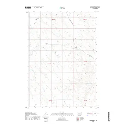 2017 Map of Standing Butte, 2017 Print