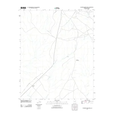2011 Map of Standing Horse Mesa, 2011 Print