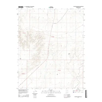 2014 Map of Standing Horse Mesa, 2014 Print