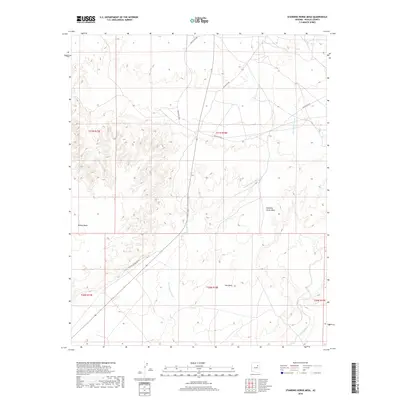 2018 Map of Standing Horse Mesa, 2018 Print