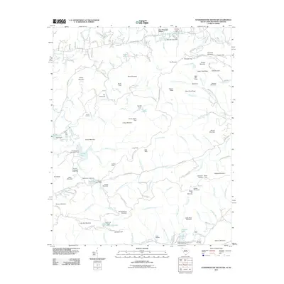 2011 Map of Standingstone Mountain, 2011 Print