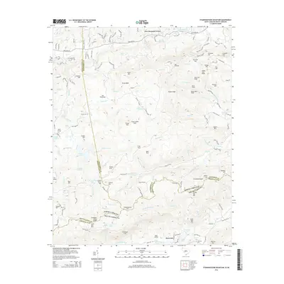 2014 Map of Standingstone Mountain, 2014 Print