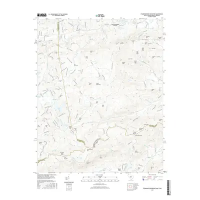 2017 Map of Standingstone Mountain, 2017 Print