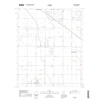 2018 Map of Stanfield, 2018 Print
