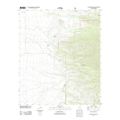 2012 Map of Stanford Canyon, 2012 Print