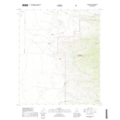 2018 Map of Stanford Canyon, 2018 Print