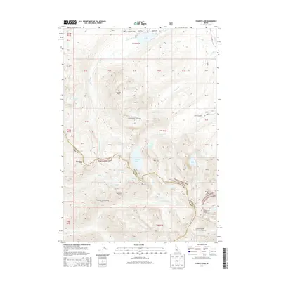 2013 Map of Stanley Lake, 2013 Print