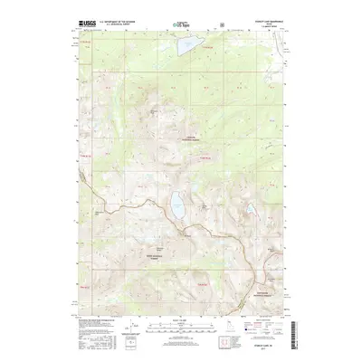 2017 Map of Stanley Lake, 2017 Print