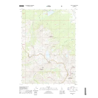 2020 Map of Stanley Lake, 2020 Print