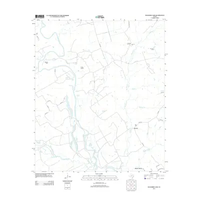 2013 Map of Stanmire Lake, 2013 Print