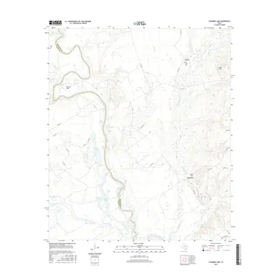 2016 Map of Stanmire Lake, 2016 Print
