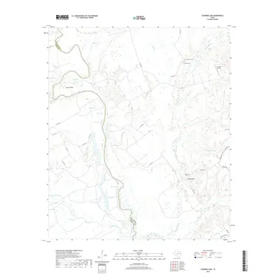 2019 Map of Stanmire Lake, 2019 Print