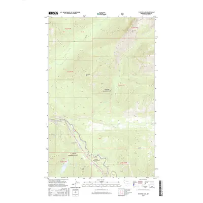 2017 Map of Stanton Lake, 2017 Print