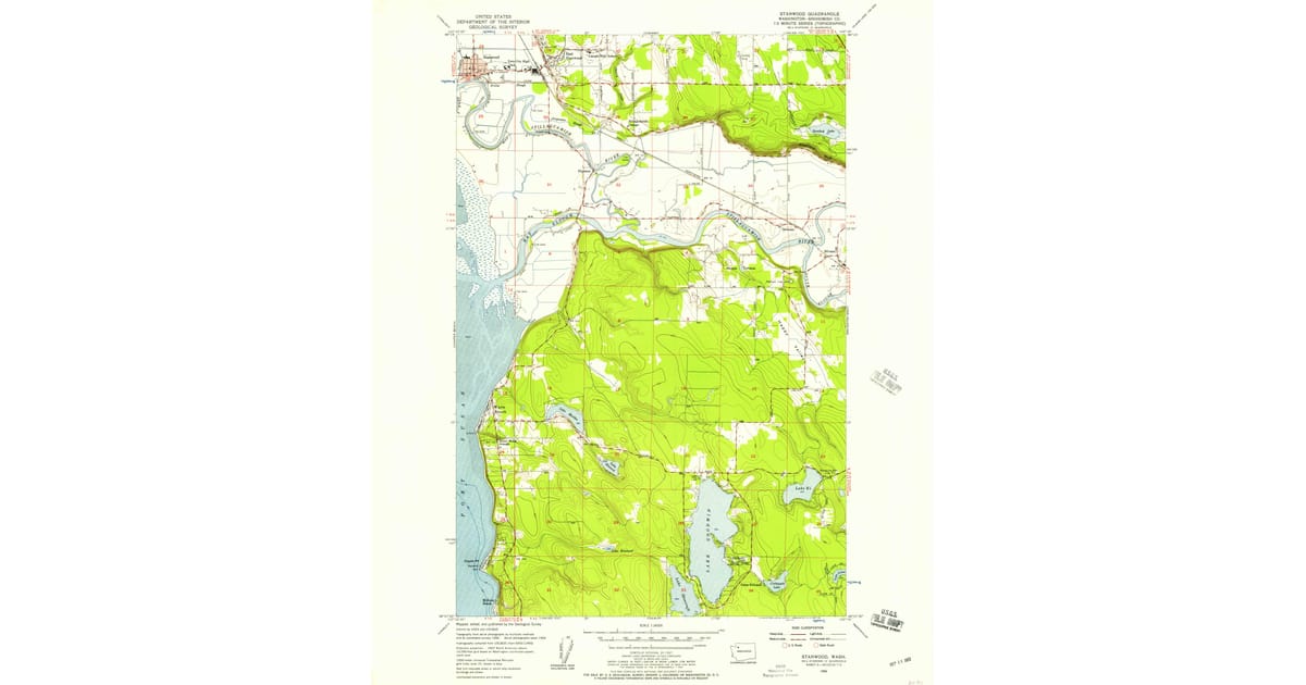 1950s Maps of Lake Goodwin, WA | Pastmaps