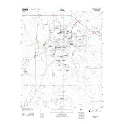 2012 Map of Starkville, 2012 Print