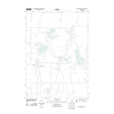 2011 Map of Starvation Lake, 2011 Print
