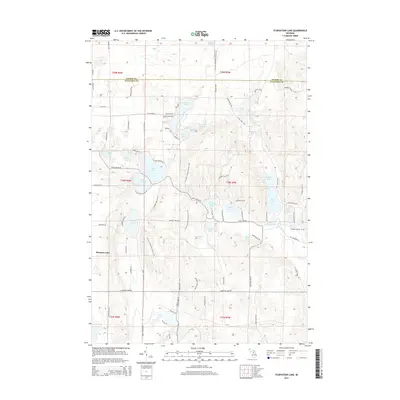 2014 Map of Starvation Lake, 2014 Print