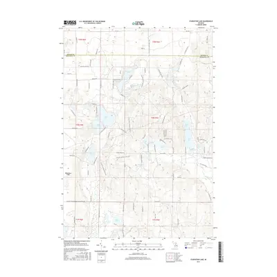 2017 Map of Starvation Lake, 2017 Print