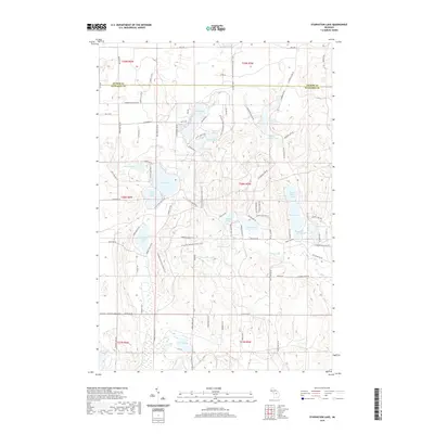 2019 Map of Starvation Lake, 2019 Print