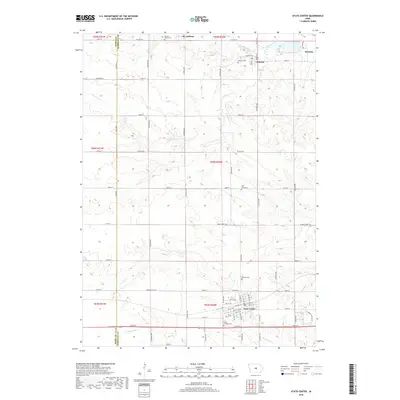 2018 Map of State Center, 2018 Print