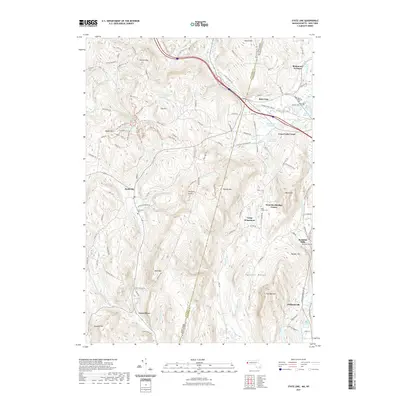 2021 Map of State Line, 2021 Print